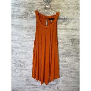 Cable & Gauge Womens Tank Top M Goldflame‎ Orange Sleeveless Keyhole